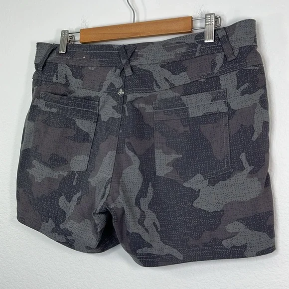 prAna Women's Olivia Short Gravel Camo size 14 Outdoors Hiking Camping - Picture 4 of 8